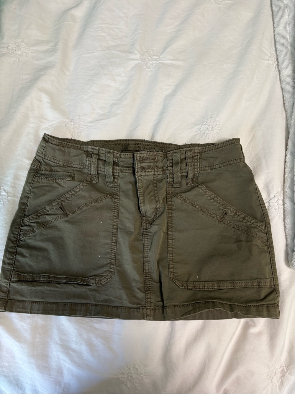 ❗️MASSIVE SALE❗️ Garage Olive Green Drawstring Waist Skirt